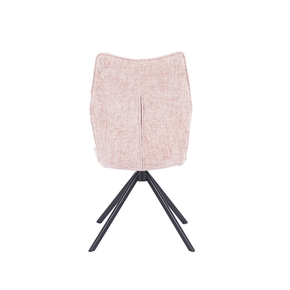 SILLA MOD. ENEAS TELA C/ ROSA- PATA NEGRA (GIRATORIA 180º) SE SIRVE EN CAJAS DE 2 UDS - Imagen 5
