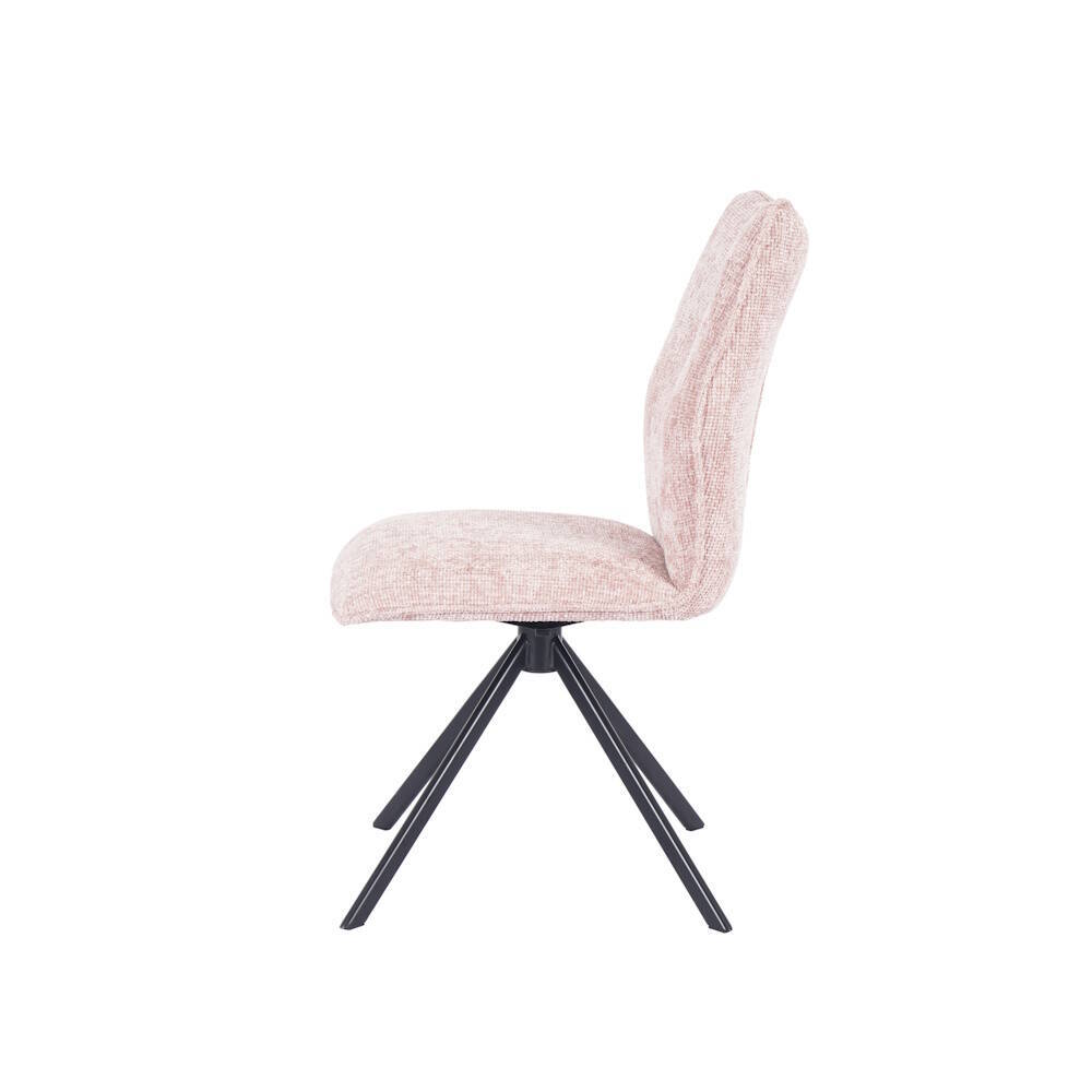 SILLA MOD. ENEAS TELA C/ ROSA- PATA NEGRA (GIRATORIA 180º) SE SIRVE EN CAJAS DE 2 UDS - Imagen 4