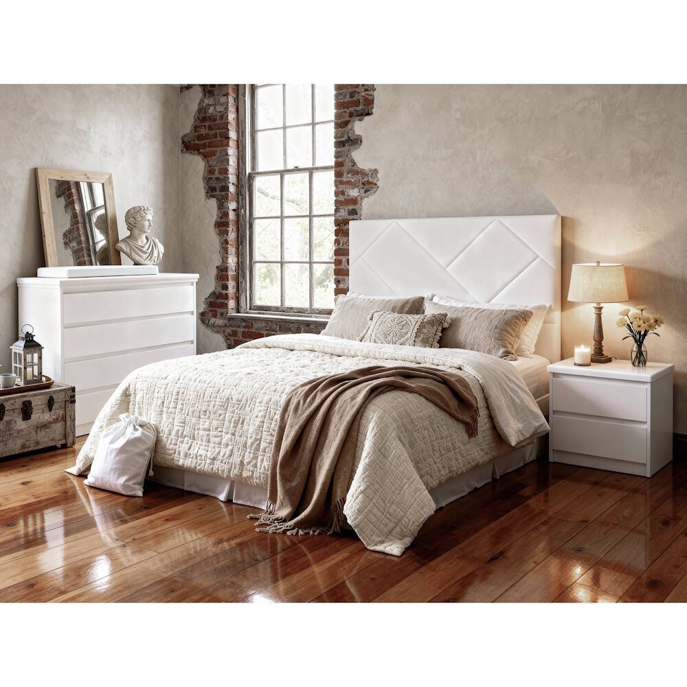 CABECERO MOD. EUROPA 160 CM PU C/ BLANCO - Imagen 2