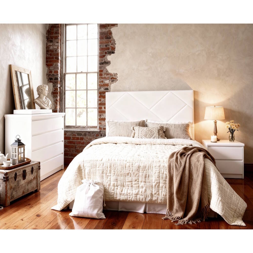 CABECERO MOD. EUROPA 160 CM PU C/ BLANCO - Imagen 3