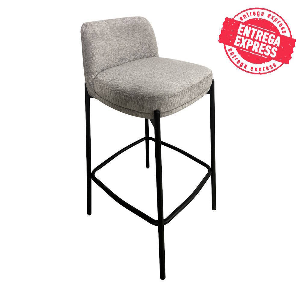TABURETE MOD. EVA TELA C/ GRIS CAJA DE 2 UDS