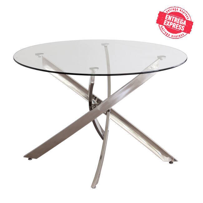 MESA COMEDOR MOD. DELIA PATA CROMO