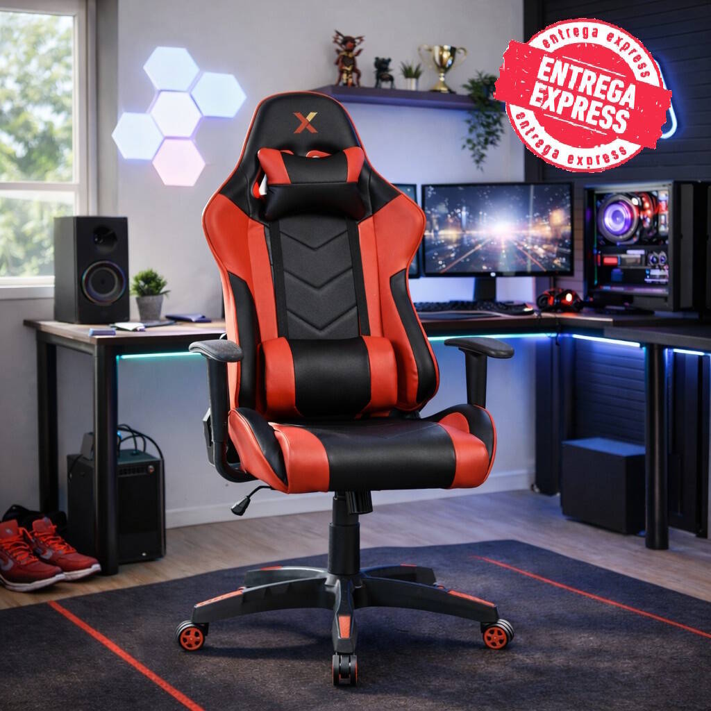 SILLA OFICINA MOD. XTREME C/ ROJO-NEGRO