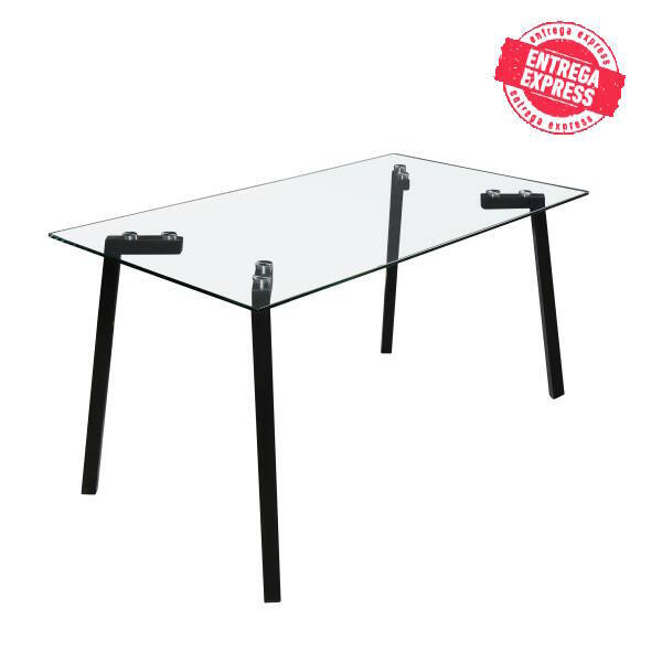 MESA COMEDOR MOD. LUJAN PATA NEGRA 140*80