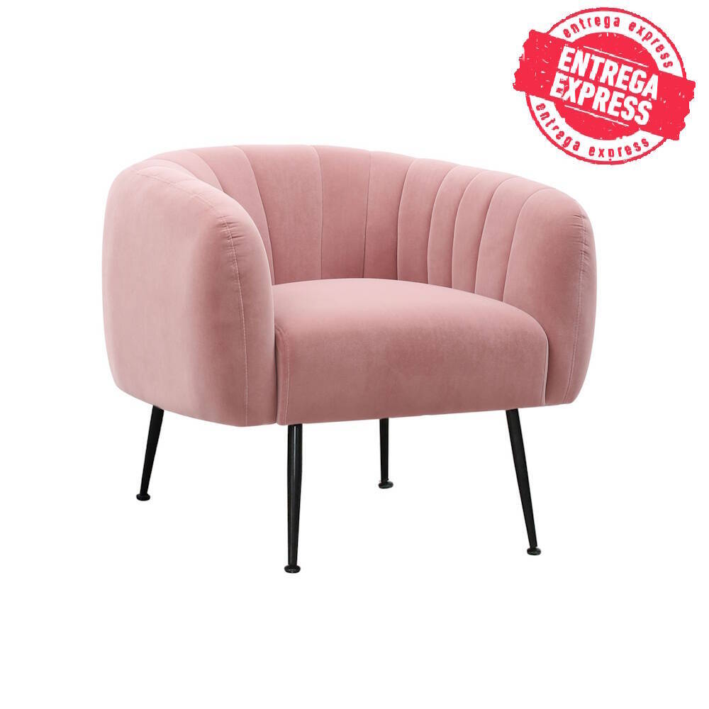 BUTACA MOD. TAMESIS TELA VELVET C/ ROSA