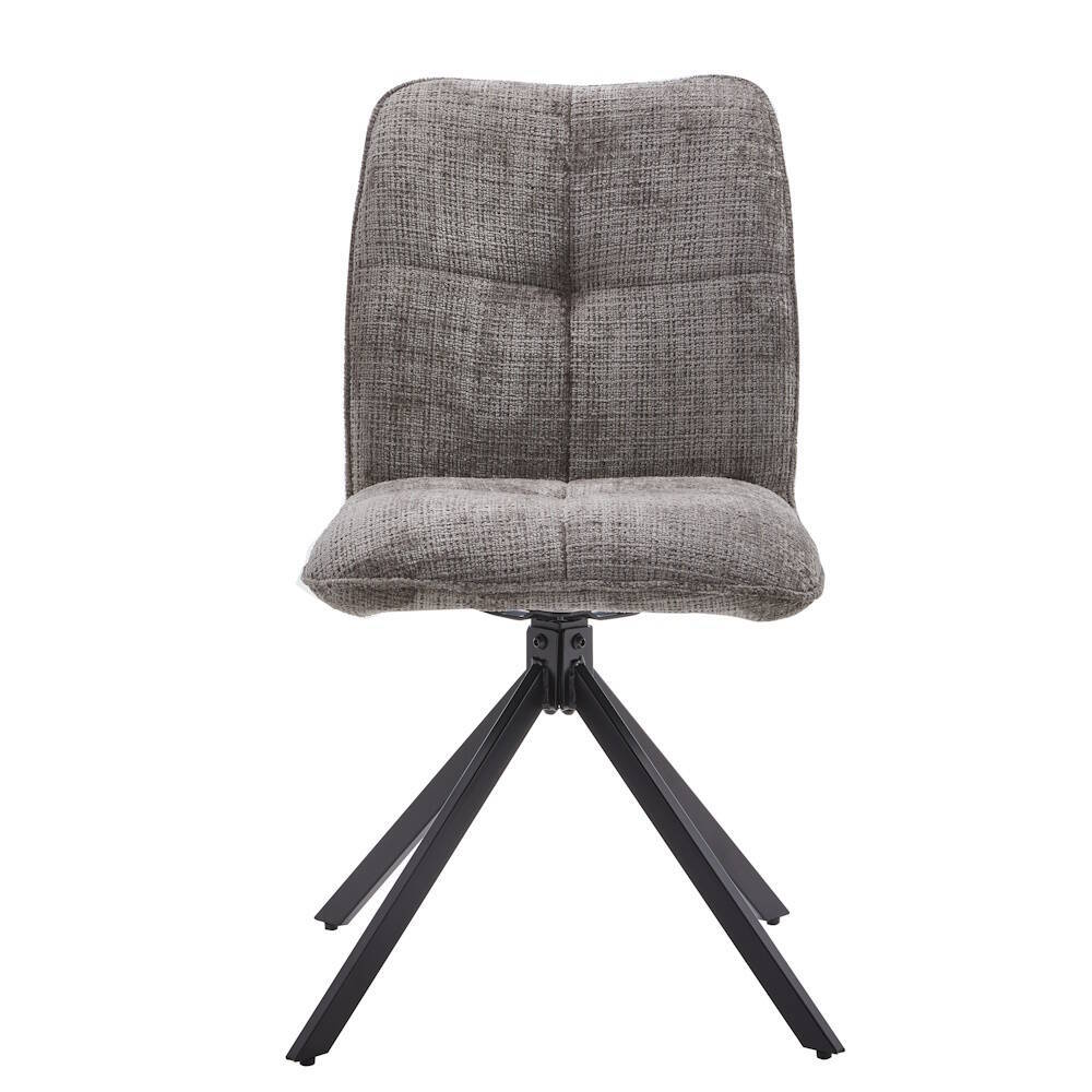 SILLA MOD. GALA TELA C/ GRIS - PATA NEGRA (GIRATORIA 180º) SE SIRVE EN CAJAS DE 4 UDS - Imagen 3