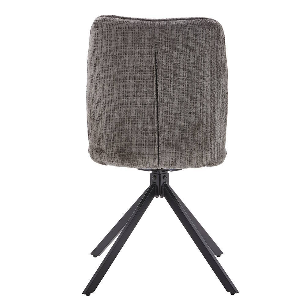 SILLA MOD. GALA TELA C/ GRIS - PATA NEGRA (GIRATORIA 180º) SE SIRVE EN CAJAS DE 4 UDS - Imagen 5