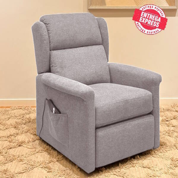 SILLON RELAX MOD. KAMBA PWR LIFT TELA C/ GRIS