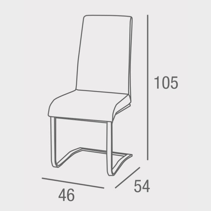 SILLA MOD. KAMIL TELA C/ GRIS OSCURO SE SIRVE EN CAJA DE 4 UDS - Imagen 5