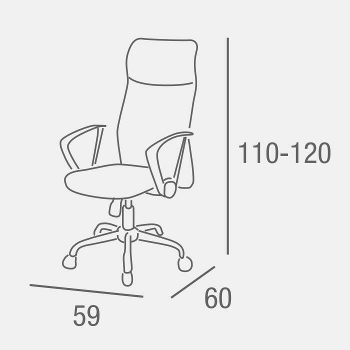 SILLA OFICINA MOD. LAYLA PU NEGRA - Imagen 4