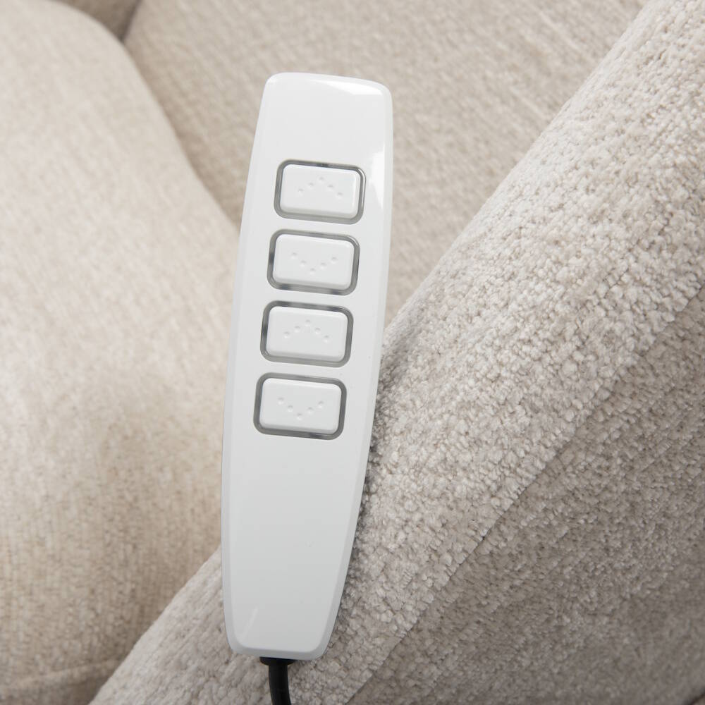 SILLON MOD. LENI TELA C/ BEIGE GIRATORIO Y RELAX ELECTRICO 2 MOTORES INDEPENDIENTES - Imagen 6