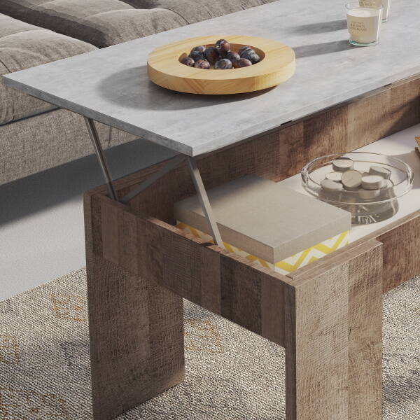MESA DE CENTRO ELEVABLE MOD. LONDON - Imagen 3