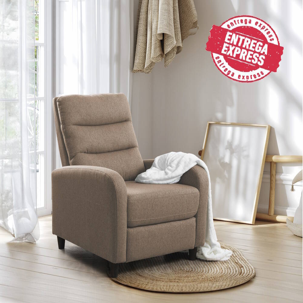 SILLON RELAX MOD. LUNDA PWR LIFT TELA C/ MARRON