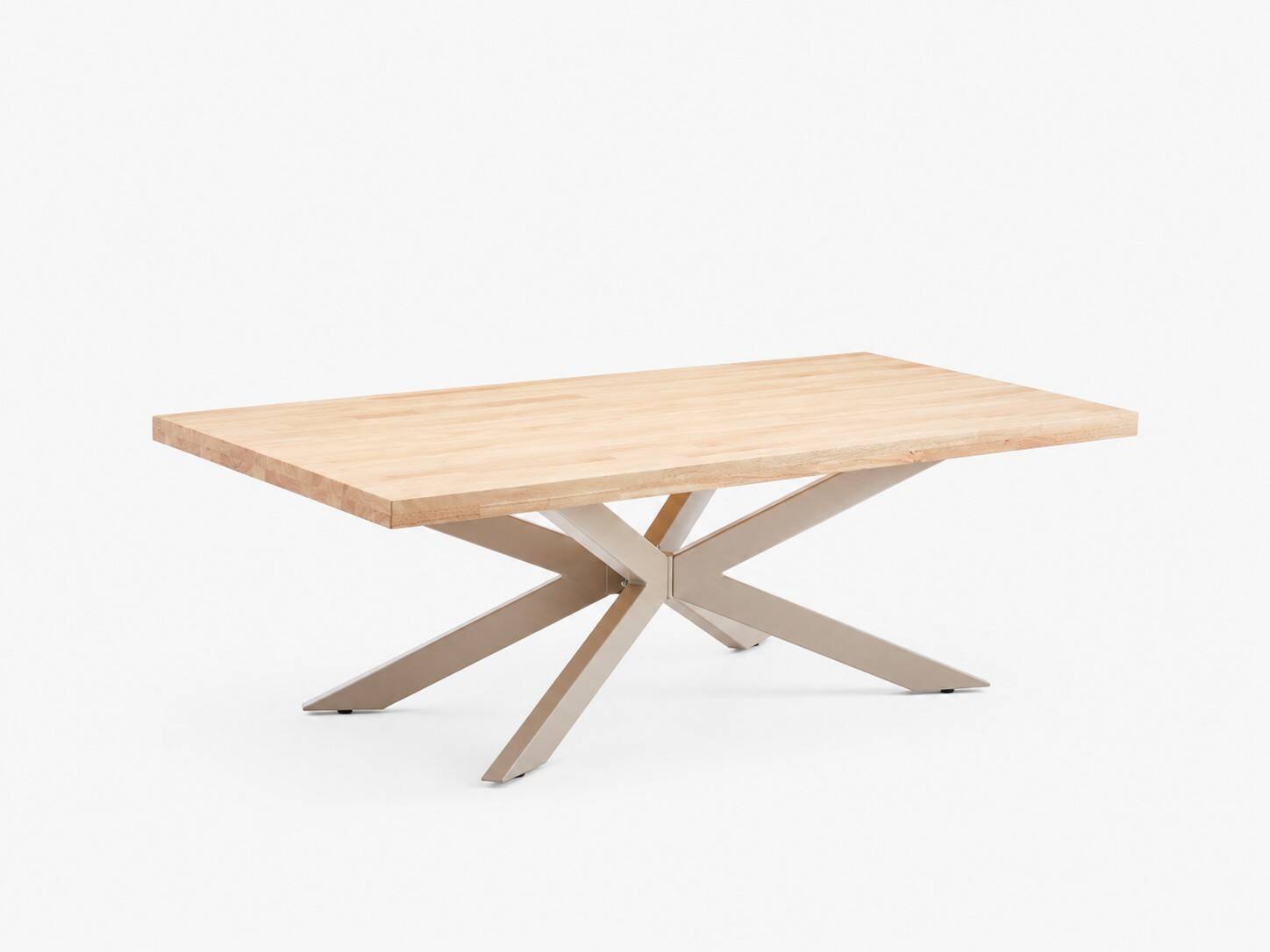MESA CENTRO MOD. EMMET PATA CREMA - TAPA MACIZA