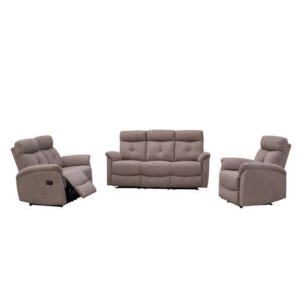SILLON NAPOLES RELAX MANUAL C/ MARRON NUEVA TELA - Imagen 6