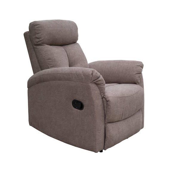SILLON NAPOLES RELAX MANUAL C/ MARRON NUEVA TELA - Imagen 3