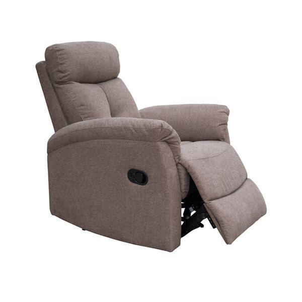 SILLON NAPOLES RELAX MANUAL C/ MARRON NUEVA TELA - Imagen 4