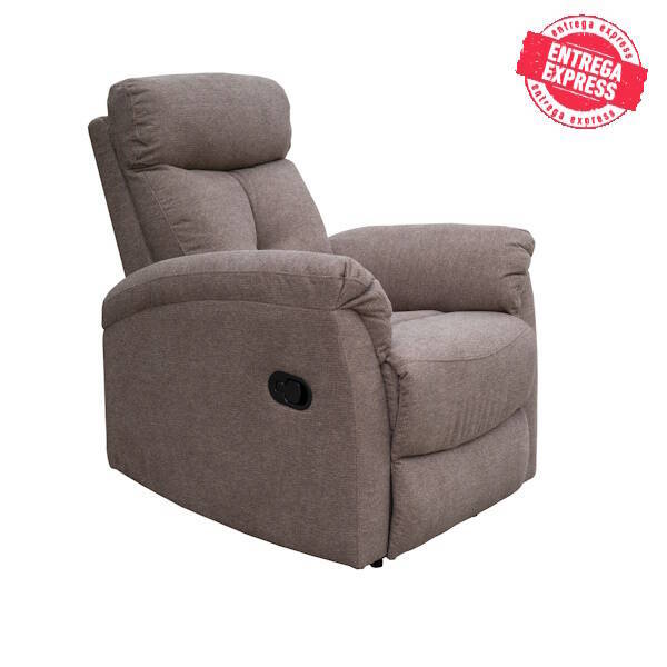 SILLON NAPOLES RELAX MANUAL C/ MARRON NUEVA TELA