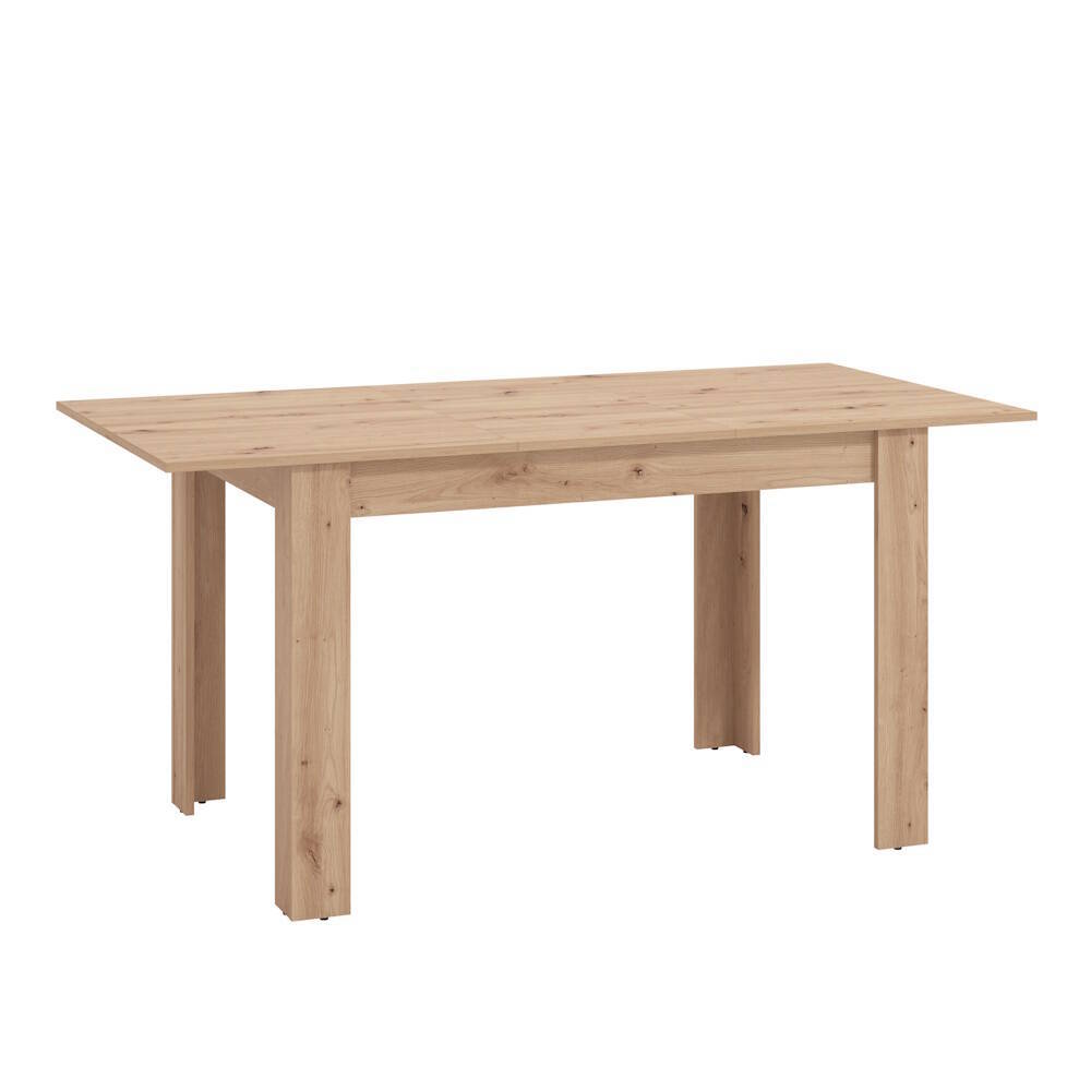 MESA COMEDOR EXTENSIBLE MOD. NORUEGA C/ ROBLE ARTISAN 120/160*80 CM - Imagen 2