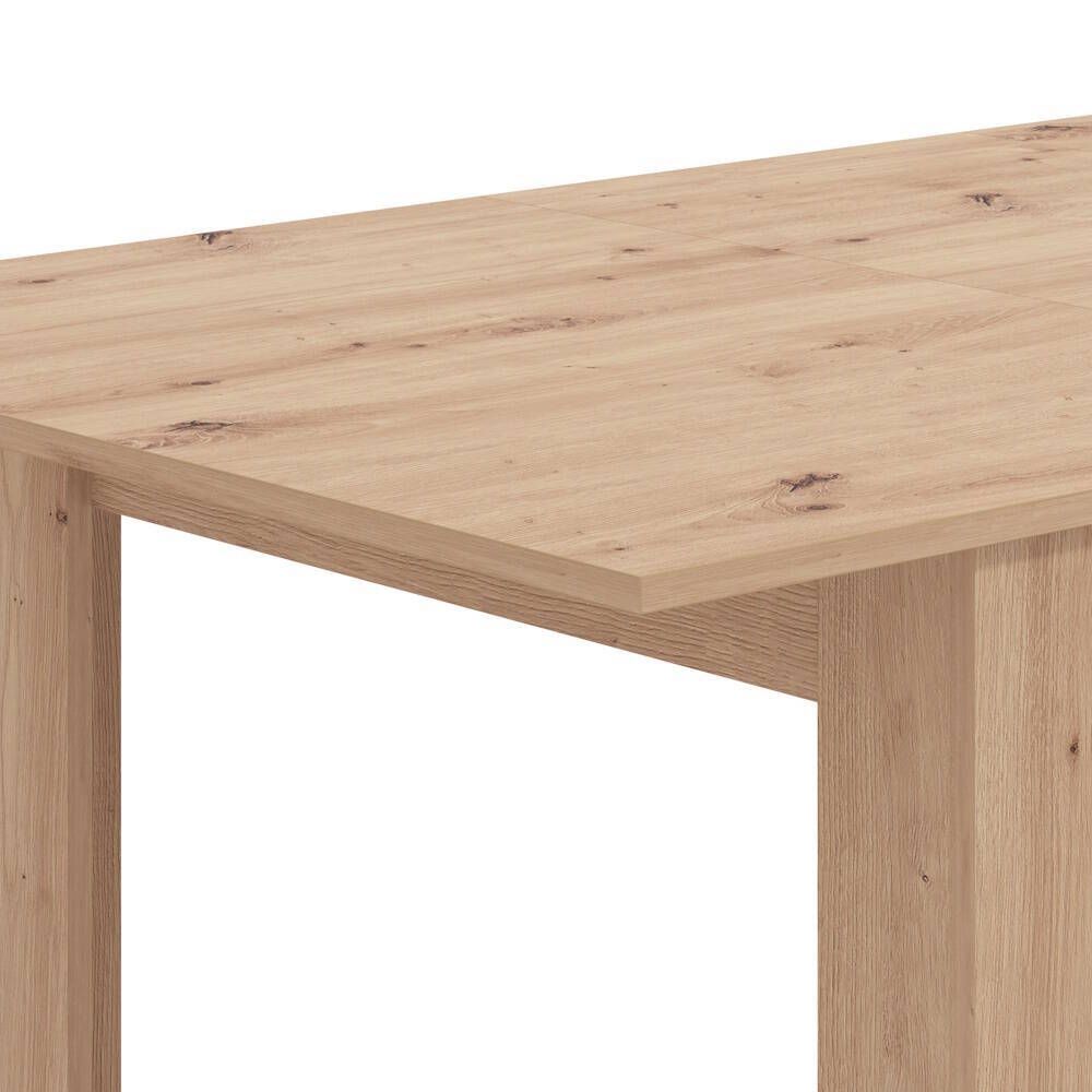 MESA COMEDOR EXTENSIBLE MOD. NORUEGA C/ ROBLE ARTISAN 120/160*80 CM - Imagen 6