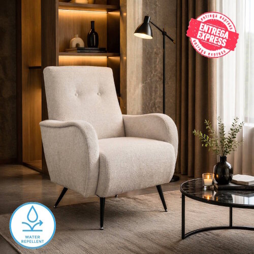 BUTACA MOD. NUBIA TELA C/ BEIGE