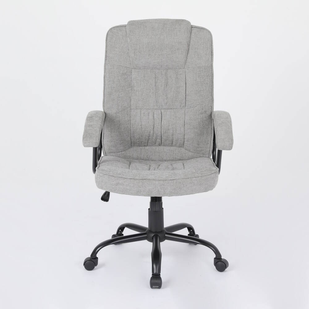SILLA OFICINA MOD. ODIN TELA C/ GRIS CLARO - ESTRUCTURA NEGRA - Imagen 2