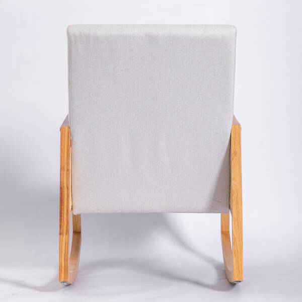 BUTACA MECEDORA MOD. PORTIA TELA C/ BEIGE - Imagen 6