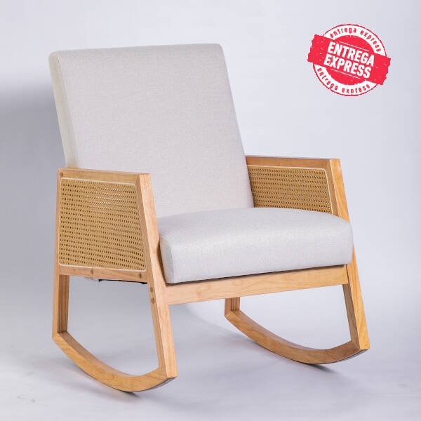 BUTACA MECEDORA MOD. PORTIA TELA C/ BEIGE