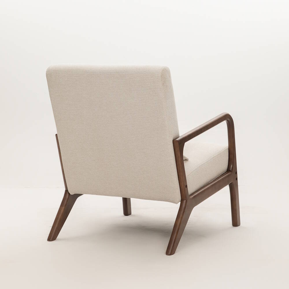 BUTACA MOD. ROMA NOGAL TELA C/ BEIGE - Imagen 5
