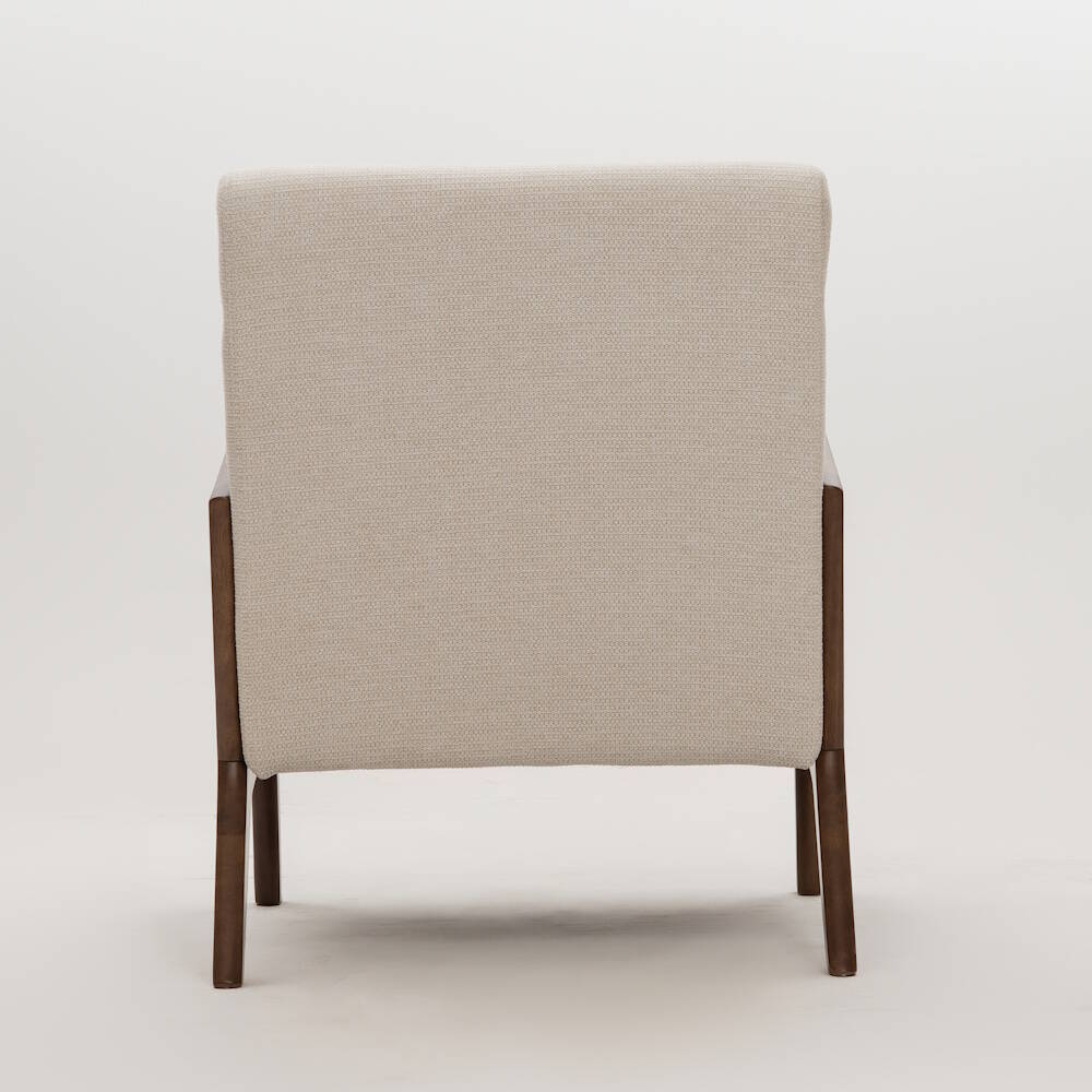 BUTACA MOD. ROMA NOGAL TELA C/ BEIGE - Imagen 6