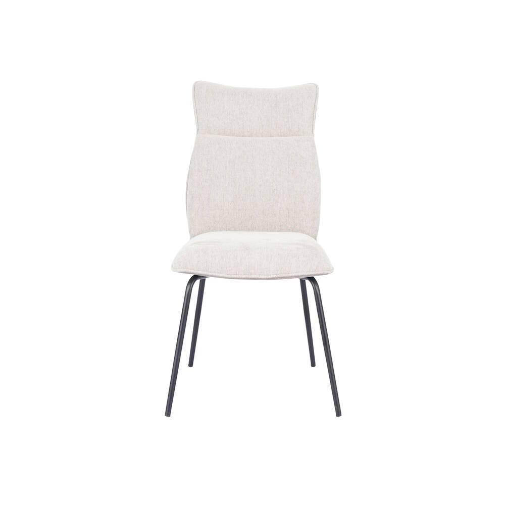 SILLA MOD. ROMEO TELA C/ BEIGE - PATA NEGRA SE SIRVE EN CAJAS DE 2 UDS - Imagen 3