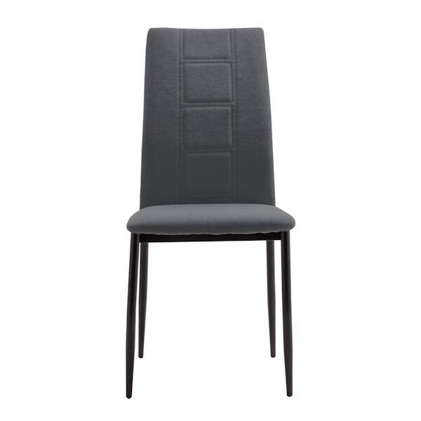 SILLA MOD. ROXANA PATA NEGRA TELA C/ GRIS OSCURO SE SIRVE EN CAJAS DE 6 UDS - Imagen 3
