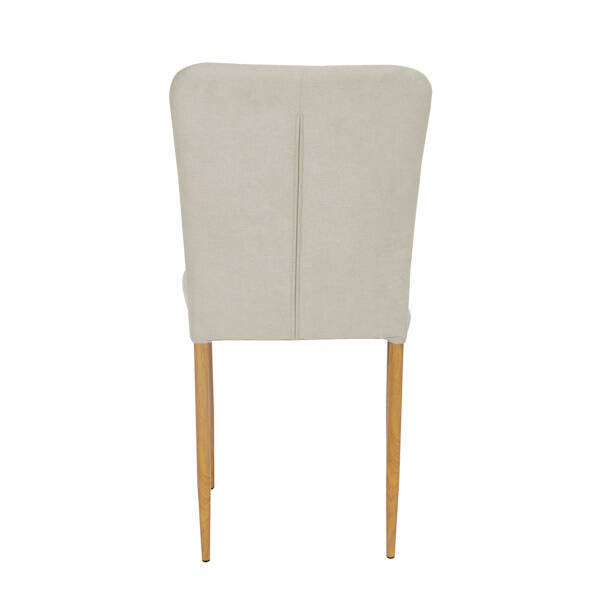 SILLA MOD. SALMA TELA BEIGE CLARO / PATA MADERA SE SIRVE EN CAJAS DE 6 UDS - Imagen 5