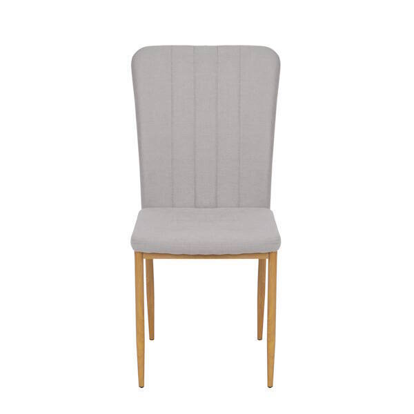SILLA MOD. SALMA TELA GRIS / PATA MADERA SE SIRVE EN CAJAS DE 6 UDS - Imagen 3