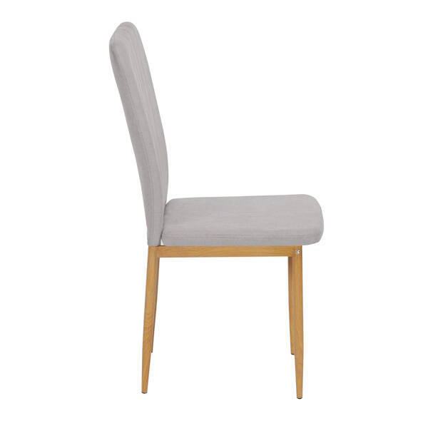 SILLA MOD. SALMA TELA GRIS / PATA MADERA SE SIRVE EN CAJAS DE 6 UDS - Imagen 4