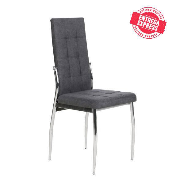 SILLA MOD. ANGELA TELA C/ GRIS OSCURO CAJAS DE 6 UDS