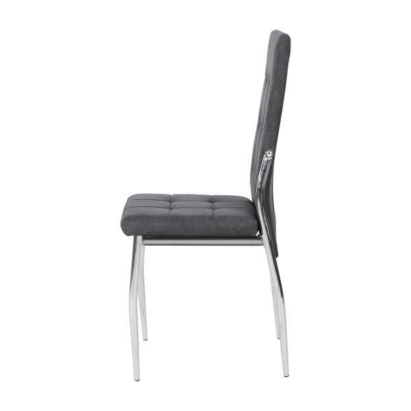 SILLA MOD. ANGELA TELA C/ GRIS OSCURO CAJAS DE 6 UDS - Imagen 3