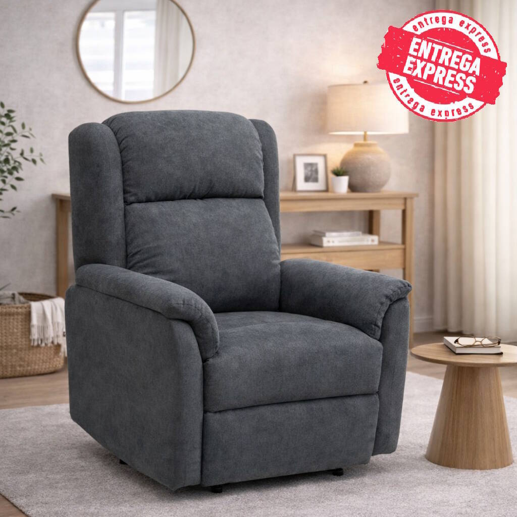 SILLON MOD. DOM RELAX MANUAL C/ GRIS TELA