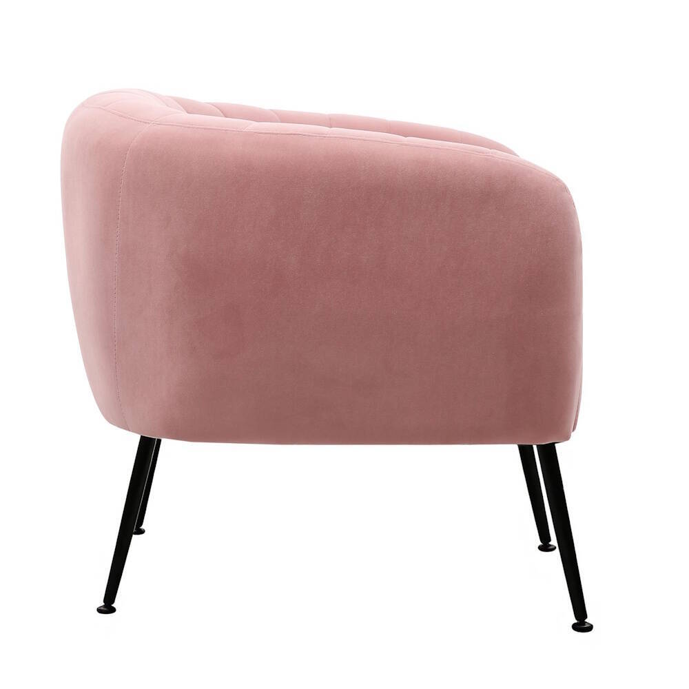 BUTACA MOD. TAMESIS TELA VELVET C/ ROSA - Imagen 4