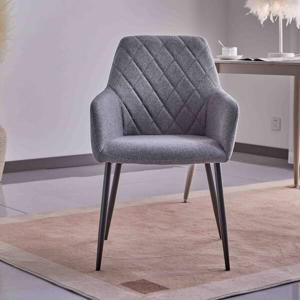 SILLA MOD. VALERA TELA C/ GRIS - PATA NEGRA SE SIRVE EN CAJAS DE 2 UDS - Imagen 5