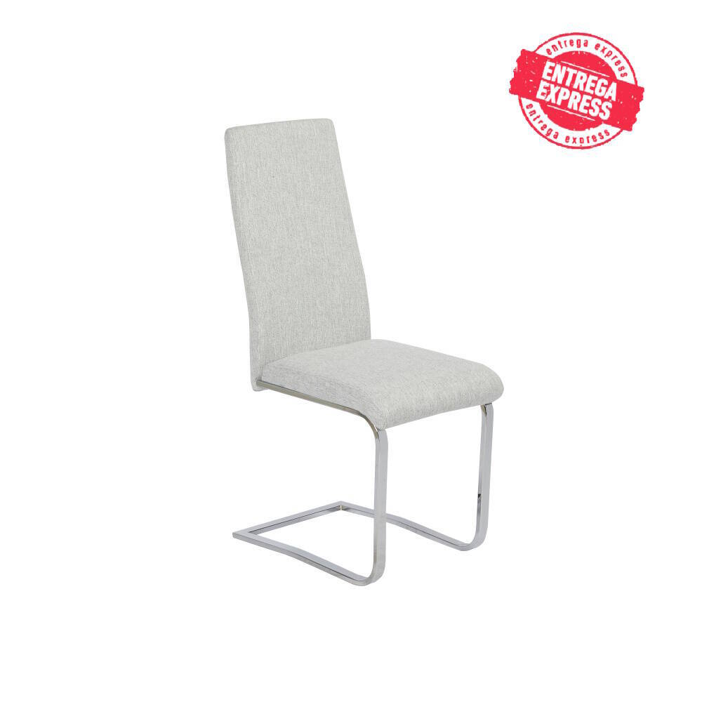 SILLA MOD. KAMIL TELA C/ GRIS CLARO SE SIRVE EN CAJA DE 4 UDS