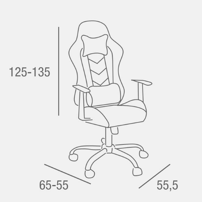 SILLA OFICINA MOD. XTREME C/ ROJO-NEGRO - Imagen 5
