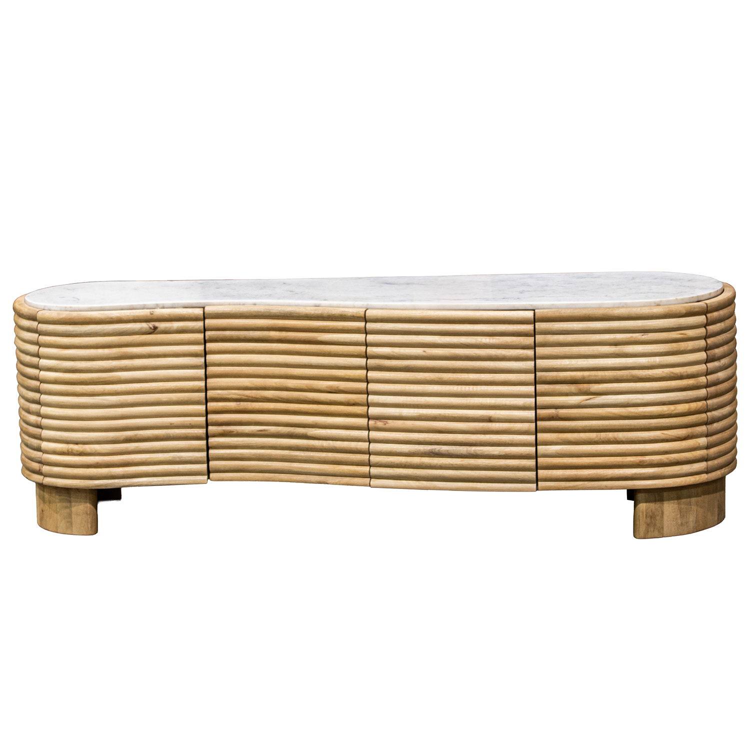 MUEBLE TV MADERA MANGO C/SOBREMARMOL 4 PUERTAS +92345 +91998