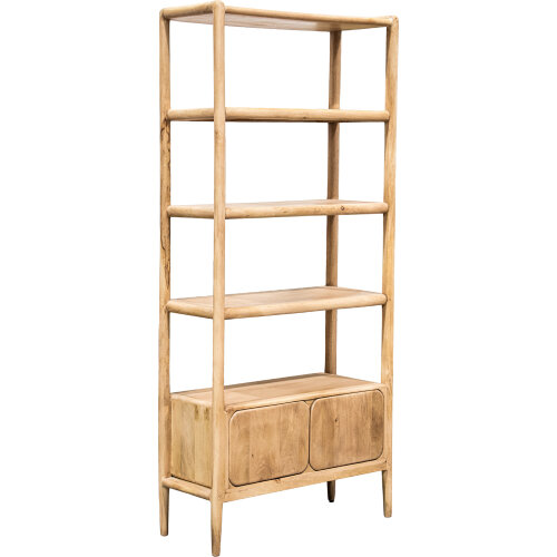 ESTANTERÍA MADERA MANGO 2 PUERAS, MONTAJE SOLO PATAS