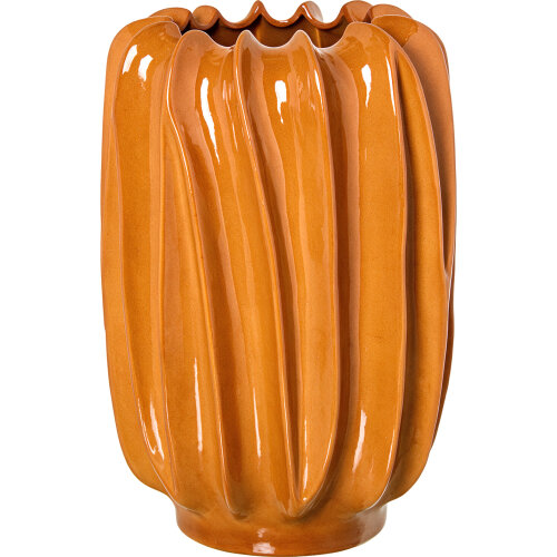 JARRÓN CERÁMICA 62CM MOSTAZA BRILLO