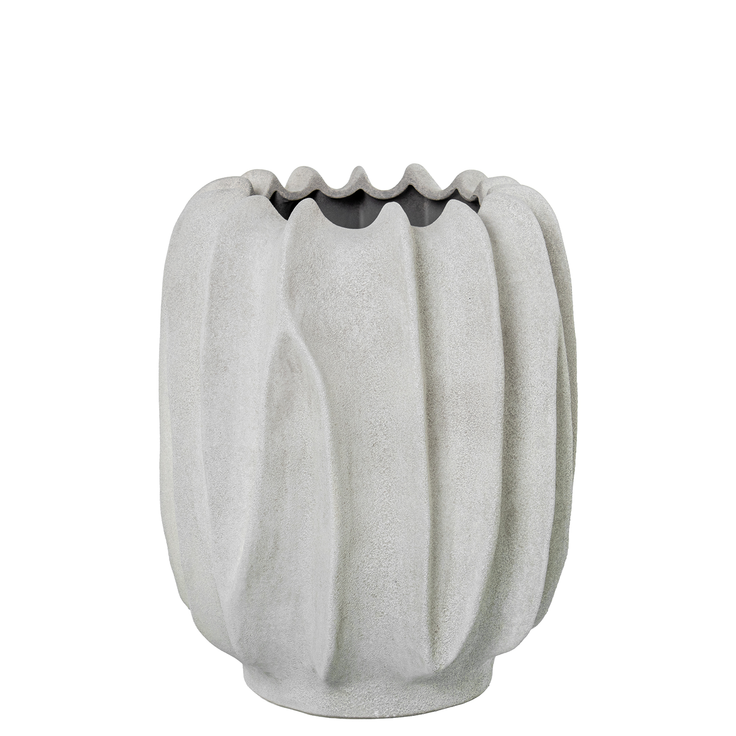 JARRÓN CERÁMICA 42CM CRUDO ARERILLO