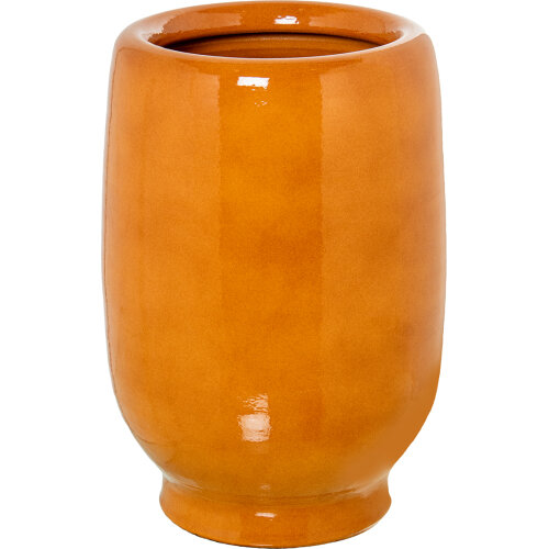 JARRÓN CERÁMICA 40CM MOSTAZA BRILLO