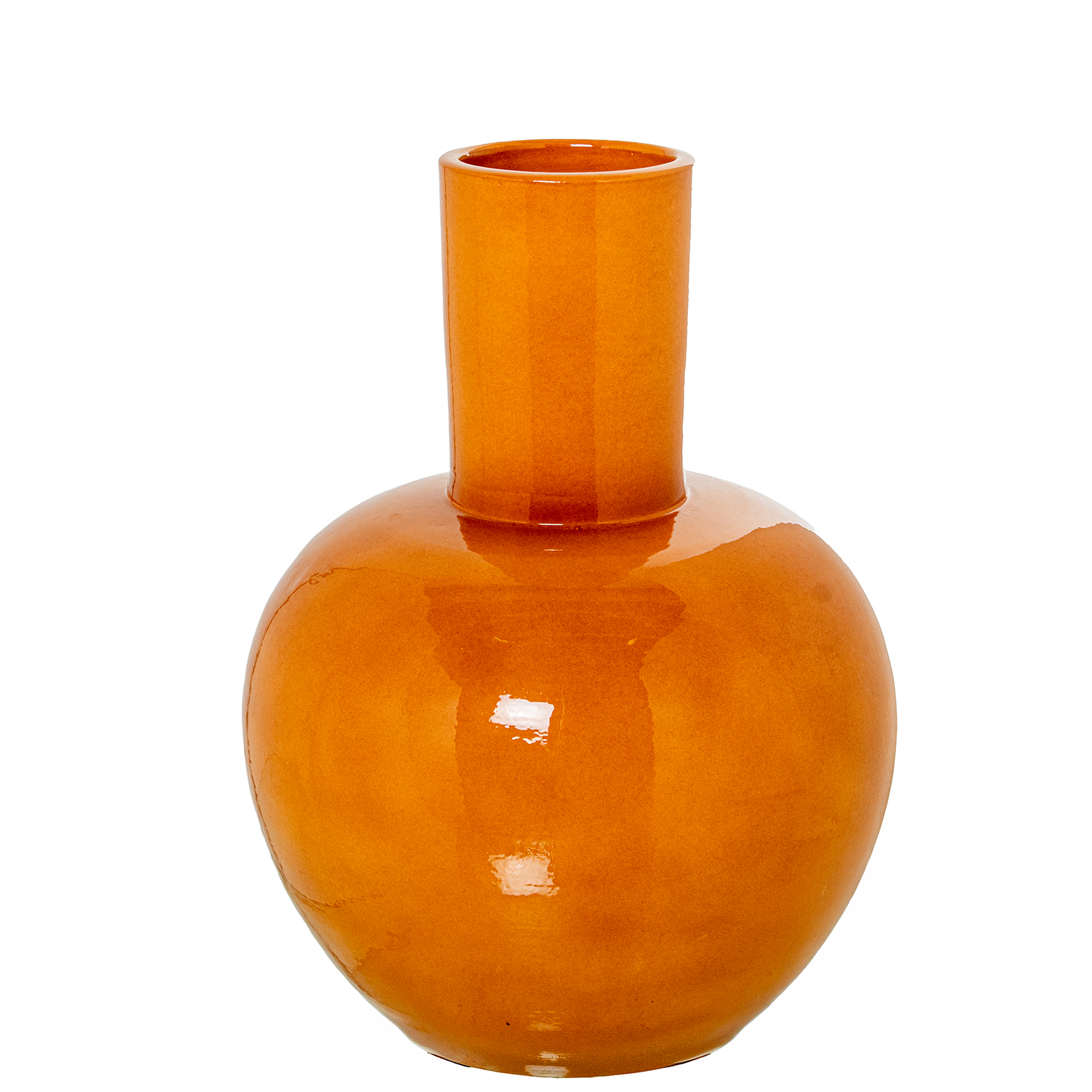 JARRÓN CERÁMICA 40CM MOSTAZA BNA