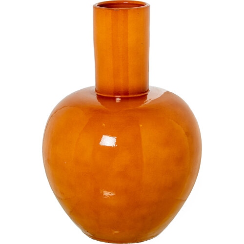 JARRÓN CERÁMICA 50CM MOSTAZA BRILLO