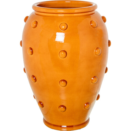 JARRÓN CERÁMICA 60CM MOSTAZA BRILLO